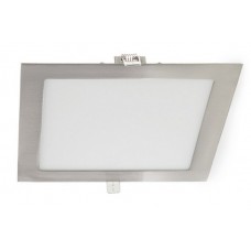 Downlight panel LED Cuadrado 295x295mm Níquel 24W